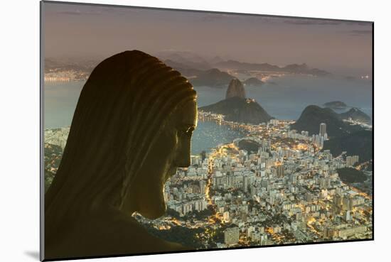 Head of Statue of Christ the Redeemer, Corcovado, Rio De Janeiro, Brazil, South America-Angelo-Mounted Photographic Print