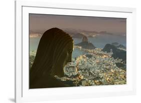 Head of Statue of Christ the Redeemer, Corcovado, Rio De Janeiro, Brazil, South America-Angelo-Framed Photographic Print