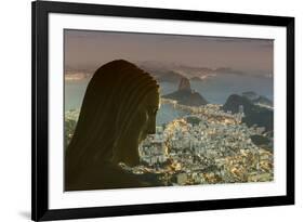 Head of Statue of Christ the Redeemer, Corcovado, Rio De Janeiro, Brazil, South America-Angelo-Framed Photographic Print