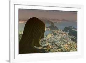 Head of Statue of Christ the Redeemer, Corcovado, Rio De Janeiro, Brazil, South America-Angelo-Framed Photographic Print