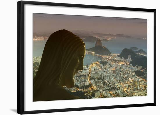 Head of Statue of Christ the Redeemer, Corcovado, Rio De Janeiro, Brazil, South America-Angelo-Framed Photographic Print