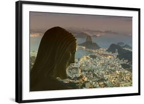 Head of Statue of Christ the Redeemer, Corcovado, Rio De Janeiro, Brazil, South America-Angelo-Framed Photographic Print