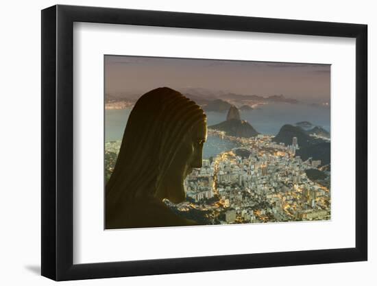 Head of Statue of Christ the Redeemer, Corcovado, Rio De Janeiro, Brazil, South America-Angelo-Framed Photographic Print