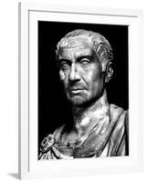 Head of Statue of Julius Caesar, Roman General and Statesman-null-Framed Photographic Print