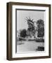 Head of Statue of Liberty in Paris Park Photograph - Paris, France-Lantern Press-Framed Art Print