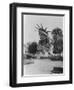 Head of Statue of Liberty in Paris Park Photograph - Paris, France-Lantern Press-Framed Art Print