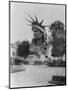 Head of Statue of Liberty in Paris Park Photograph - Paris, France-Lantern Press-Mounted Art Print