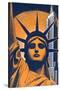 Head of Statue of Liberty-null-Stretched Canvas