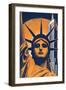 Head of Statue of Liberty-null-Framed Giclee Print