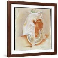 Head of the Ancient Egyptian Queen Makare Hatshepsut, (c early 20th century)-Howard Carter-Framed Giclee Print