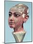 Head of the Child King Tutankhamun (circa 1370-52 BC) Emerging from a Lotus Flower-null-Mounted Giclee Print