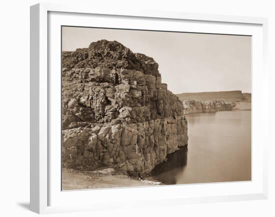 Head of the Dalles, Columbia River, Oregon, about 1883-Carleton Watkins-Framed Art Print