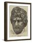 Head of the Emperor Hadrian Found at Jerusalem-null-Framed Giclee Print