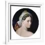 Head of the Grande Odalisque-Jean-Auguste-Dominique Ingres-Framed Art Print