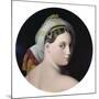 Head of the Grande Odalisque-Jean-Auguste-Dominique Ingres-Mounted Art Print