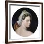 Head of the Grande Odalisque-Jean-Auguste-Dominique Ingres-Framed Art Print