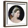 Head of the Grande Odalisque-Jean-Auguste-Dominique Ingres-Framed Art Print