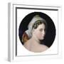 Head of the Grande Odalisque-Jean-Auguste-Dominique Ingres-Framed Art Print