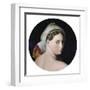 Head of the Grande Odalisque-Jean-Auguste-Dominique Ingres-Framed Art Print