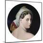 Head of the Grande Odalisque-Jean-Auguste-Dominique Ingres-Mounted Art Print