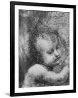 'Head of the Infant Jesus - Virgin and Child with St. Anne and Infant St. John', c1480 (1945)-Leonardo Da Vinci-Framed Giclee Print