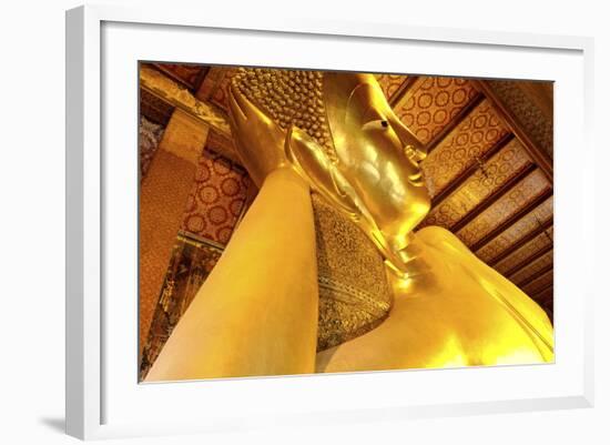 Head of the Large Reclining Buddha-Jean-Pierre De Mann-Framed Photographic Print