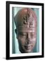 Head of the Pharaoh Teos, 4th Century Bc-null-Framed Photographic Print