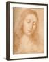 'Head of the Redeemer', c15th century, (1932)-Leonardo Da Vinci-Framed Giclee Print