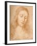 'Head of the Redeemer', c15th century, (1932)-Leonardo Da Vinci-Framed Giclee Print