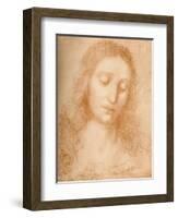 'Head of the Redeemer', c15th century, (1932)-Leonardo Da Vinci-Framed Giclee Print