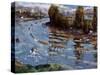 Head of the River for Schools, (Rowing Race on the Thames, Londo), after C1925-Hugh Cronyn-Stretched Canvas