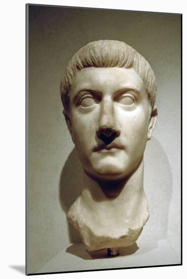 Head of the Roman Emperor Tiberius-A Lorenzini-Mounted Photographic Print