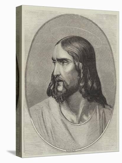 Head of the Saviour-Hippolyte Delaroche-Stretched Canvas