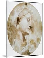 Head of the Virgin, Late 17th or 18th Century-Louis de Boullogne II-Mounted Giclee Print