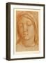 Head of the Virgin, with the Fingers of a Child's Hand on Her Right Shoulder-Cosimo Tura-Framed Giclee Print