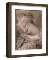 Head of the Virgin-Pierre-Paul Prud'hon-Framed Giclee Print