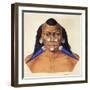 Head of the Warlike Tribe of Maxuruna-null-Framed Giclee Print