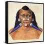 Head of the Warlike Tribe of Maxuruna-null-Framed Stretched Canvas