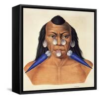 Head of the Warlike Tribe of Maxuruna-null-Framed Stretched Canvas