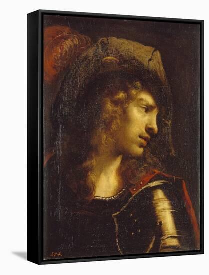 Head of the Young Warrior-Pietro Della Vecchia-Framed Stretched Canvas