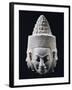Head of Three-Headed Deity in Stoneware-null-Framed Giclee Print