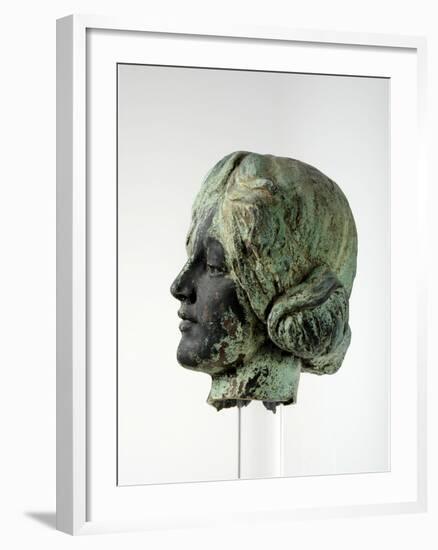 Head of Victory from the Leeds War Memorial, 1922-Henry Charles Fehr-Framed Giclee Print