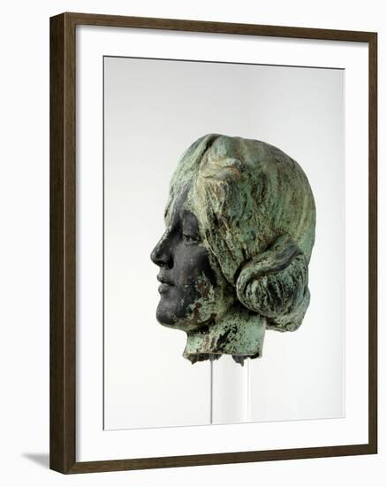 Head of Victory from the Leeds War Memorial, 1922-Henry Charles Fehr-Framed Giclee Print