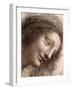 Head of Virgin, 1508-1512-Leonardo Da Vinci-Framed Giclee Print