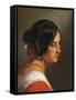 Head of Woman by Friedrich Von Amerling-null-Framed Stretched Canvas