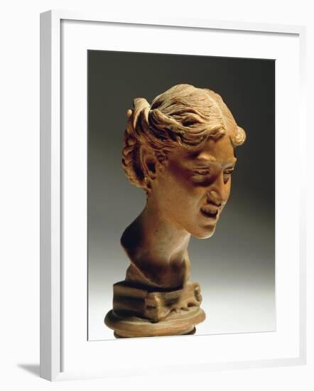 Head of Woman from Capri-Vincenzo Gemito-Framed Giclee Print