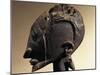 Head of Wood and Metal Sculpture-null-Mounted Giclee Print