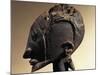 Head of Wood and Metal Sculpture-null-Mounted Giclee Print