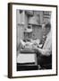 Head of Wright Aero Medical Lab Col. John P. Stapp Writing His Book at Home, Dayton, Ohio, 1959-Francis Miller-Framed Photographic Print