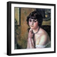 Head of Young Girl, 1909-Charles Guerin-Framed Giclee Print